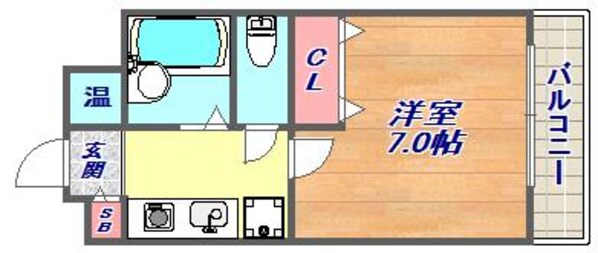 パーソナルハイツ御影２の物件間取画像